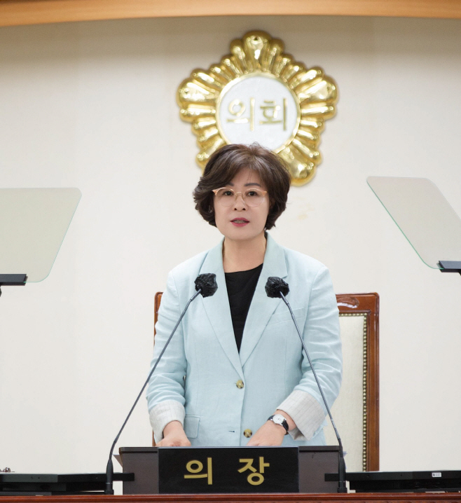 김제시의회 제10대 전반기 의장단 선출 및 개원식 개최 이정자