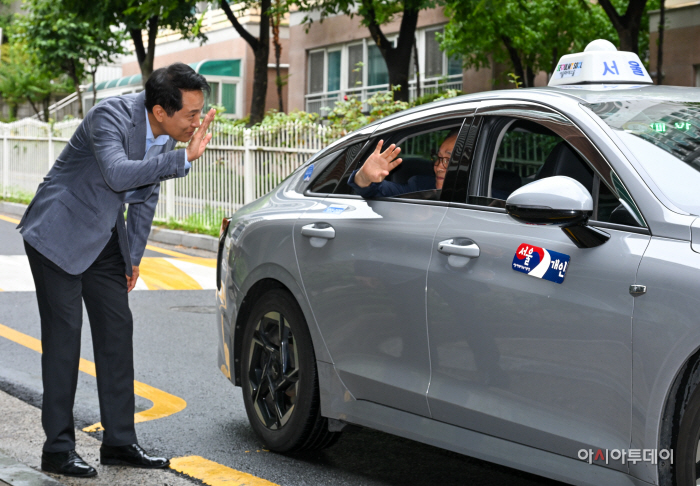 오세훈 시장 동행 온다콜택시 관련 현장방문