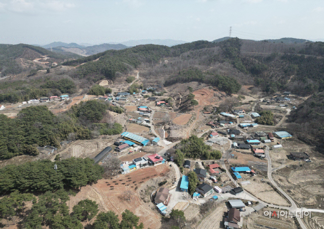 장곡면 상송1리 마을 전경 사진 (1)