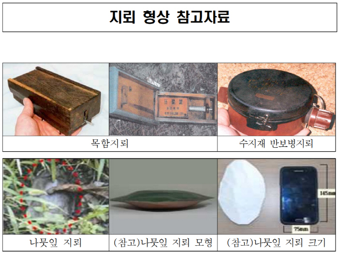 지뢰 형상 참고자료