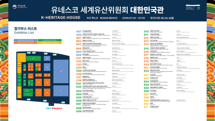 (붙임2) 주요 전시관 배치도