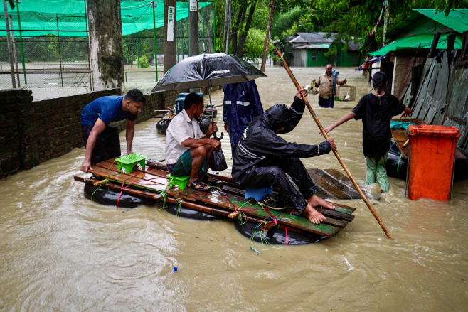 BANGLADESH-WEATHER-FLOOD <YONHAP NO-0572> (AFP)