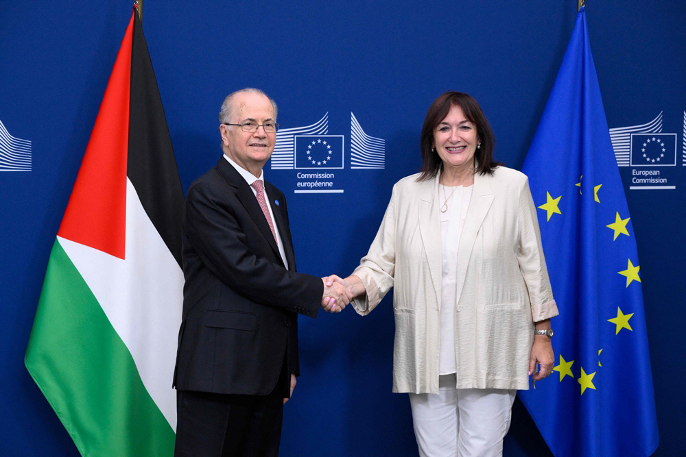 BELGIUM-EU-PALESTINIAN-DIPLOMACY <YONHAP NO-0176> (AFP)