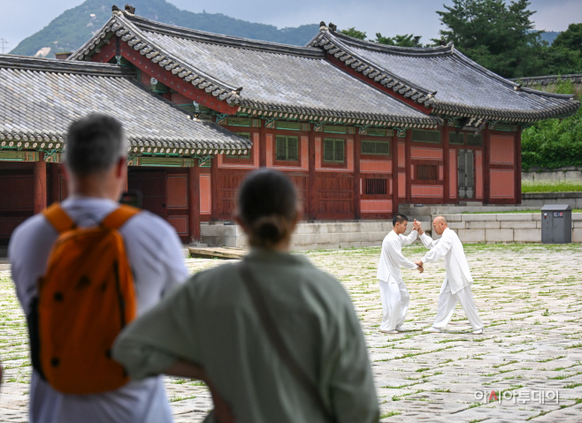 창덕궁 중국인 무술 시연