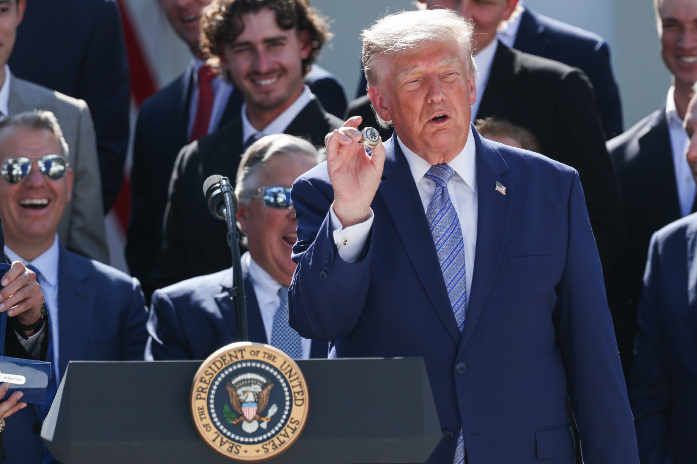 DODGERS WHITE HOUSE <YONHAP NO-2394> (UPI)
