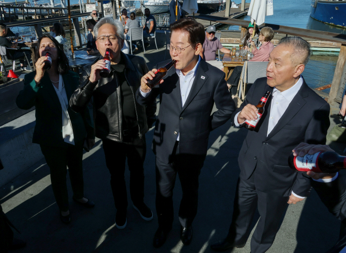 이재명 대통령, 글로벌 AI 리더 만찬