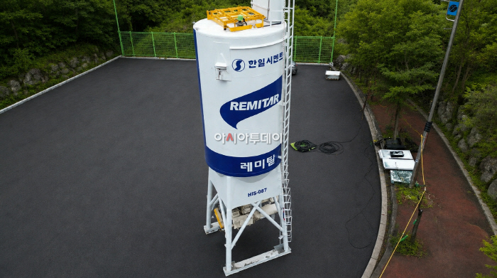 한일시멘트 이동식 사일로