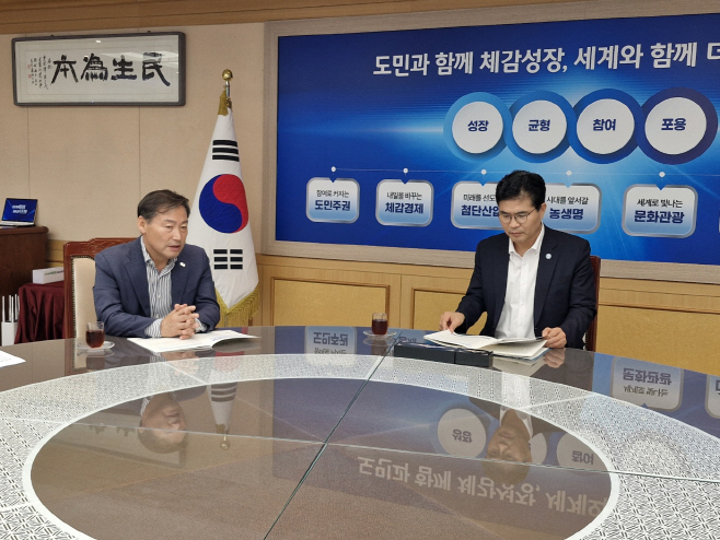 07-30 전춘성 진안군수, 전북특별자치도지사 만나 지역현안 지원 건의(1)