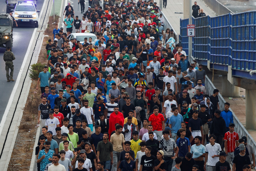 MIGRATION-EUROPE/SPAIN-CEUTA <YONHAP NO-3396> (REUTERS)