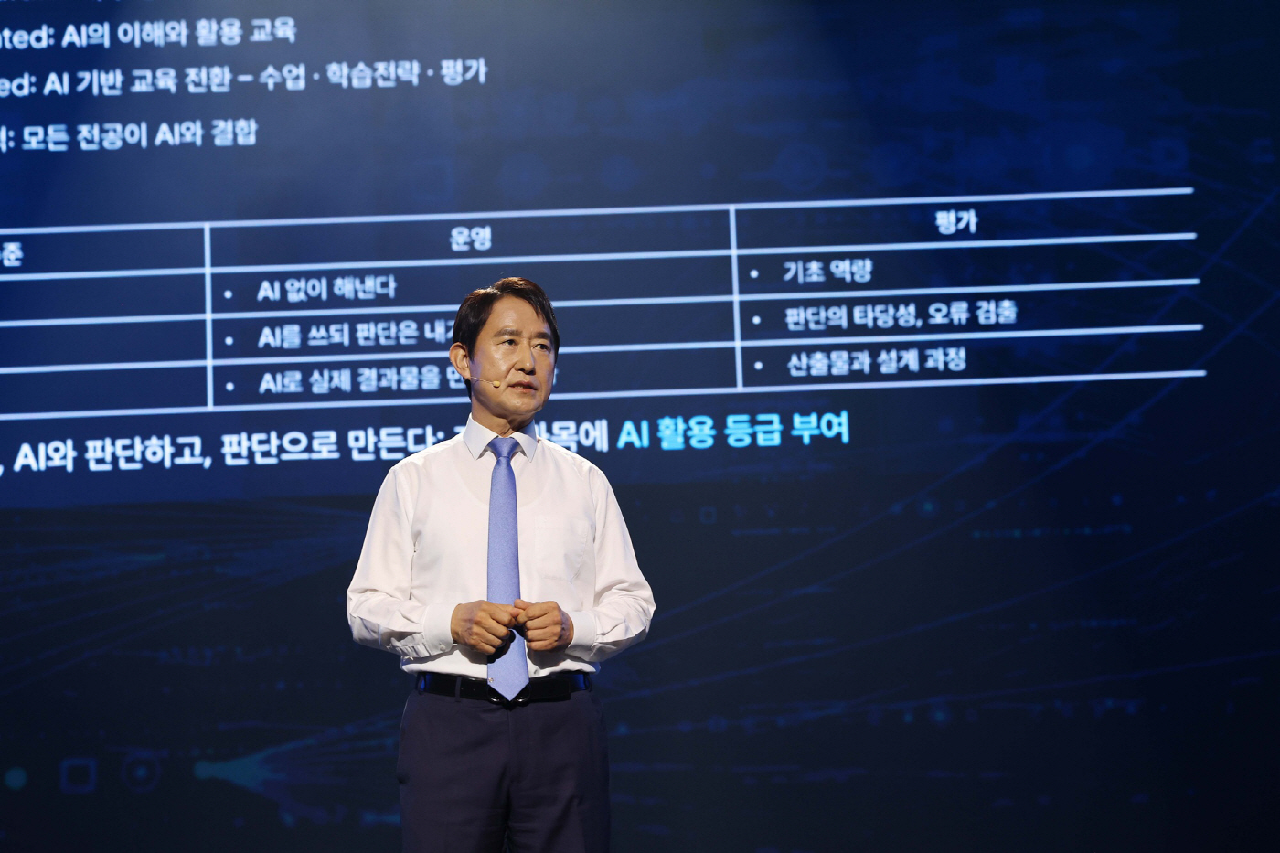 첨부. 배충식 총장 비전 발표모습