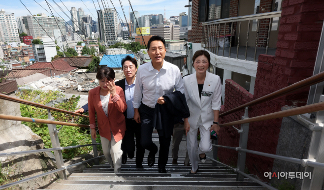 오세훈 시장, 용산구 서계·청파동 정비사업 현장방문