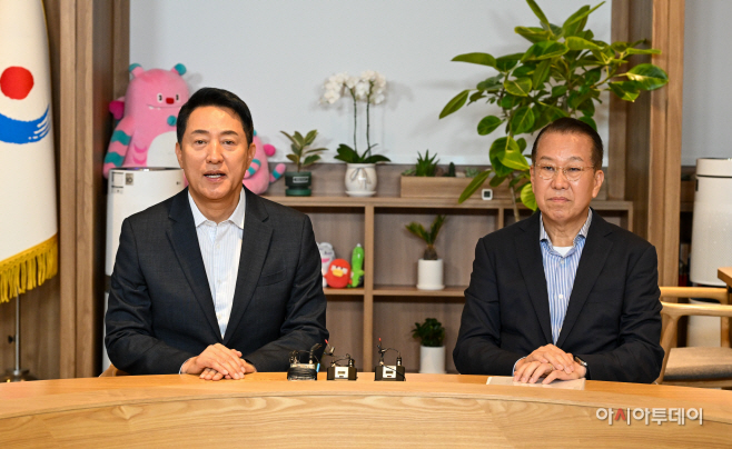 오세훈 시장, 권영세 의원 면담
