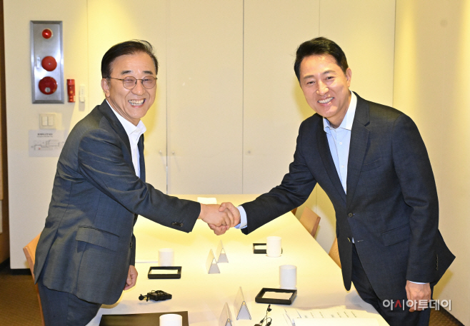 오세훈 서울시장, 김윤덕 국토교통부 장관 면담