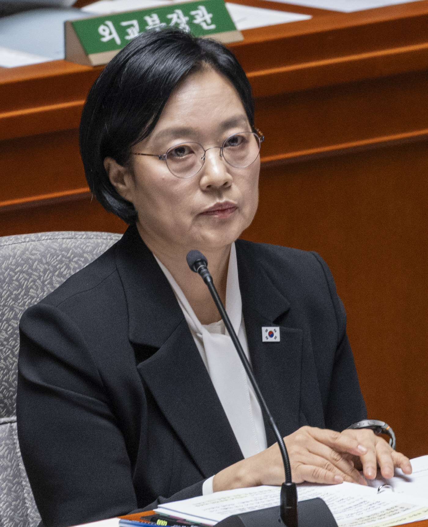 의원 질의받는 한성숙 국무총리<YONHAP NO-5641>