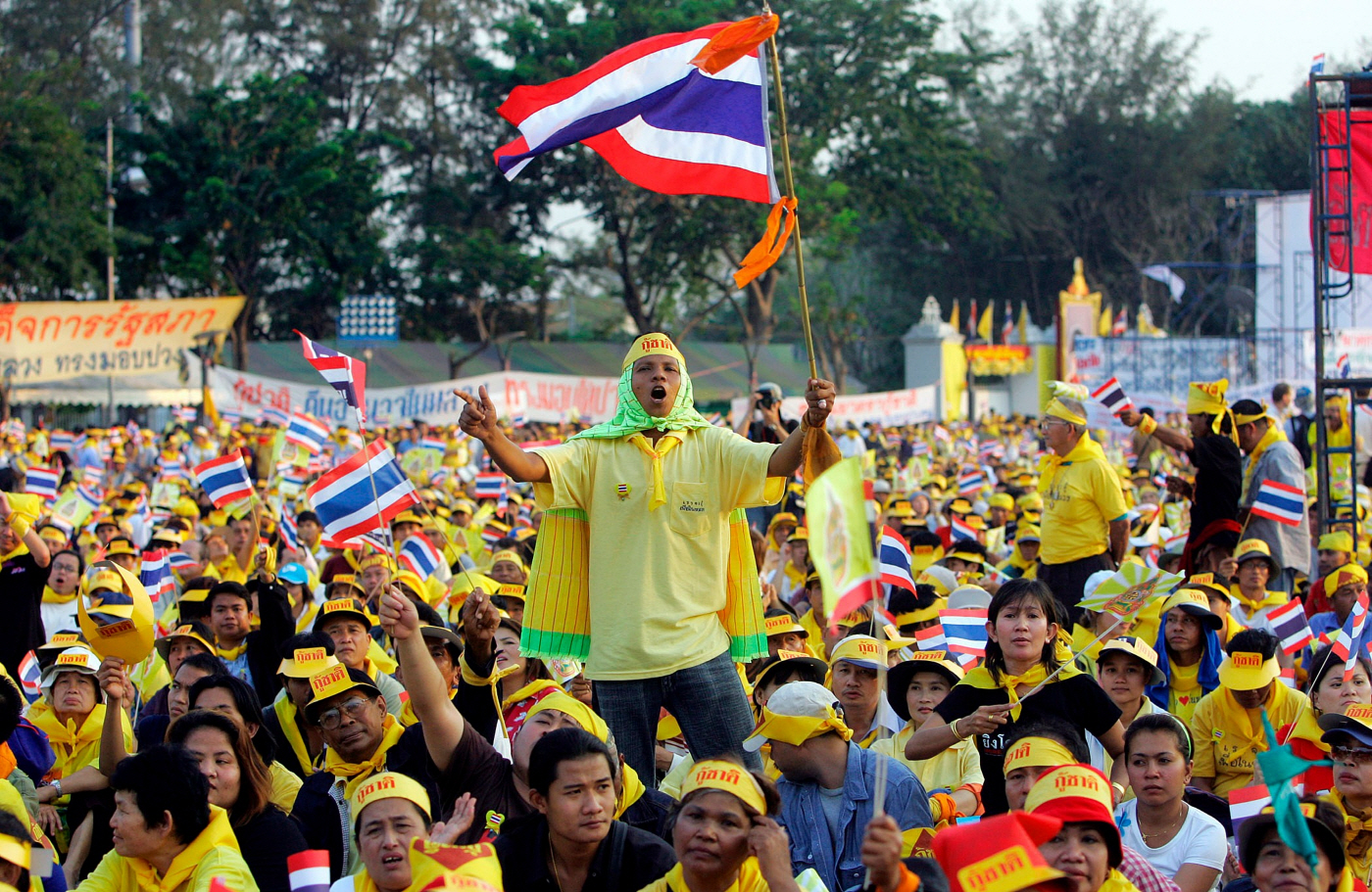 Thailand Amnesty Law <YONHAP NO-6288> (AP Photo/Sakchai Lalit)
