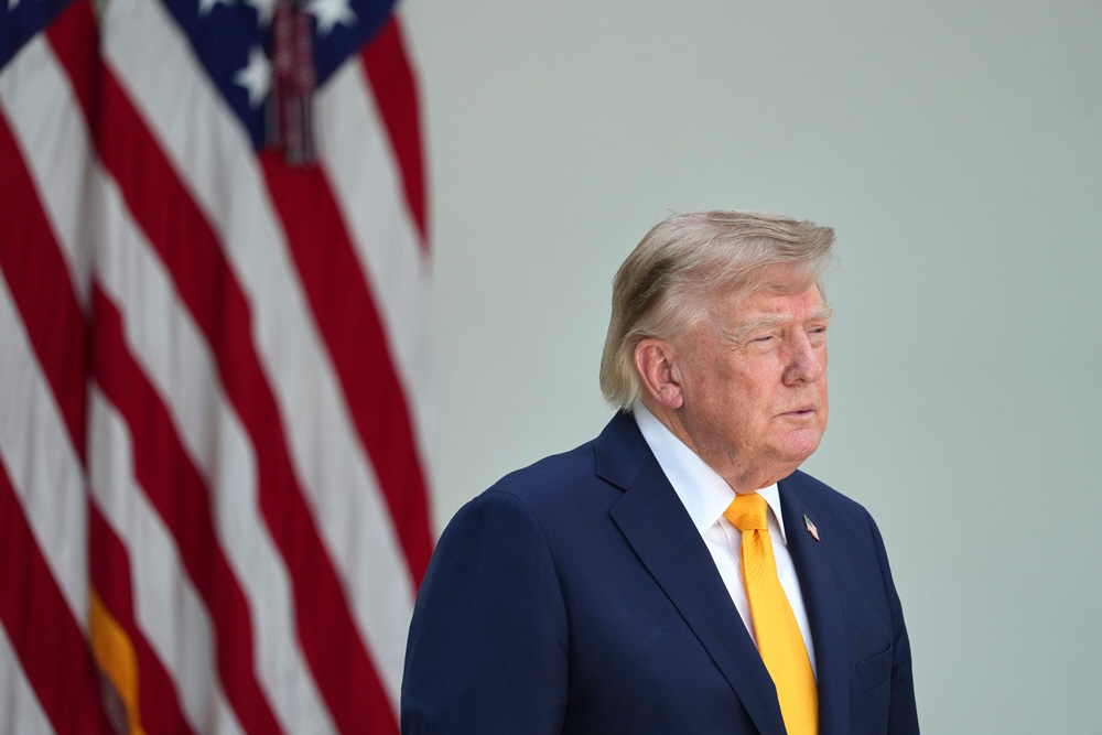 Trump <YONHAP NO-0699> (AP Photo/Alex Brandon)