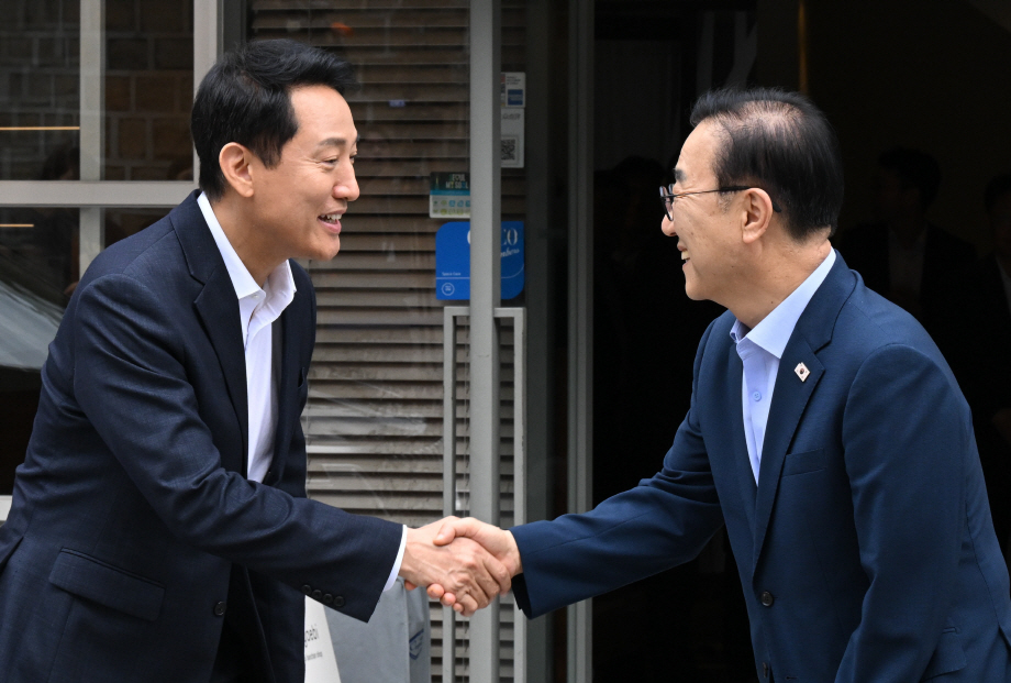 오세훈 서울시장-김윤덕 국토부 장관 2차 회동