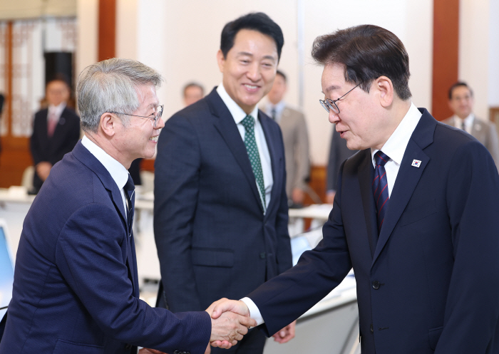 이재명 대통령과 민형배 시장