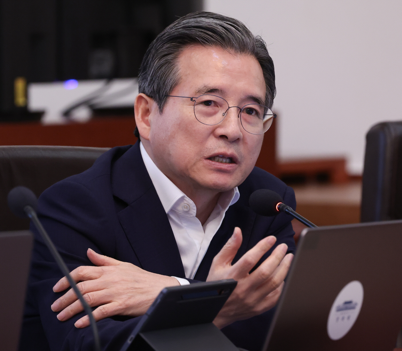 발언하는 김용범 정책실장<YONHAP NO-2769>