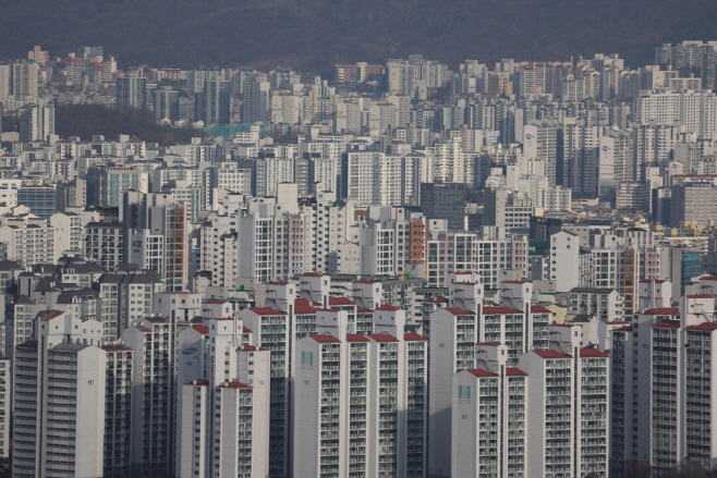 서울 시내 아파트 밀집지역 전경 연합뉴스