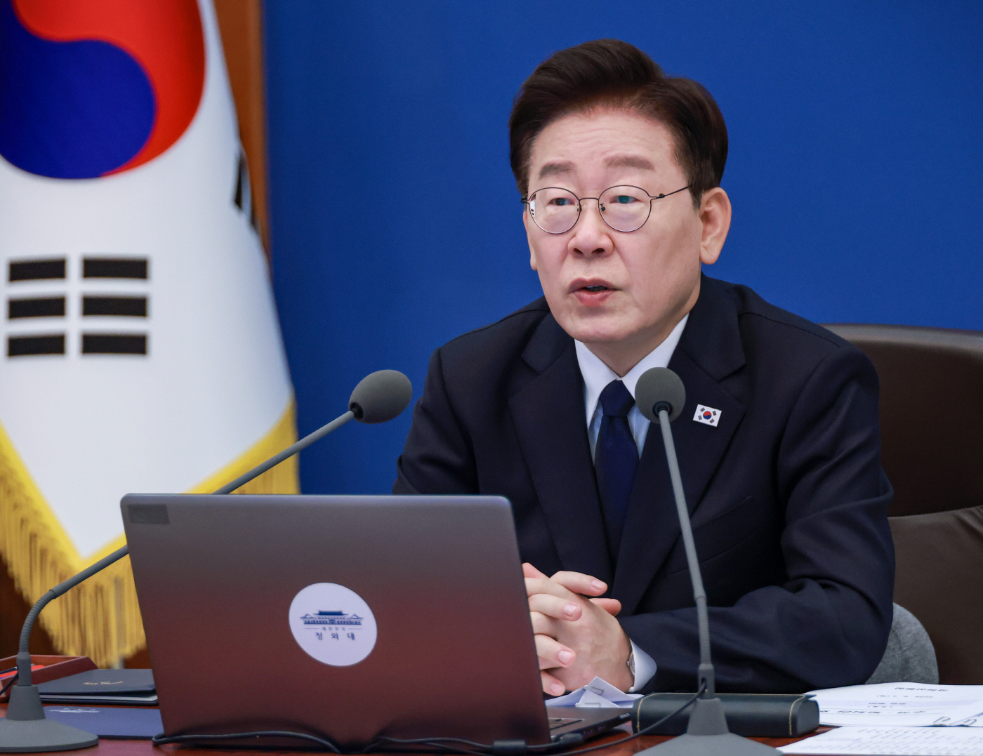 발언하는 이재명 대통령<YONHAP NO-5232>