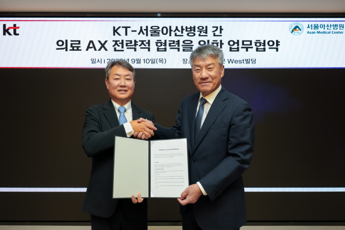 [KT 사진 1] KT-아산 미래 의료 AI 선도