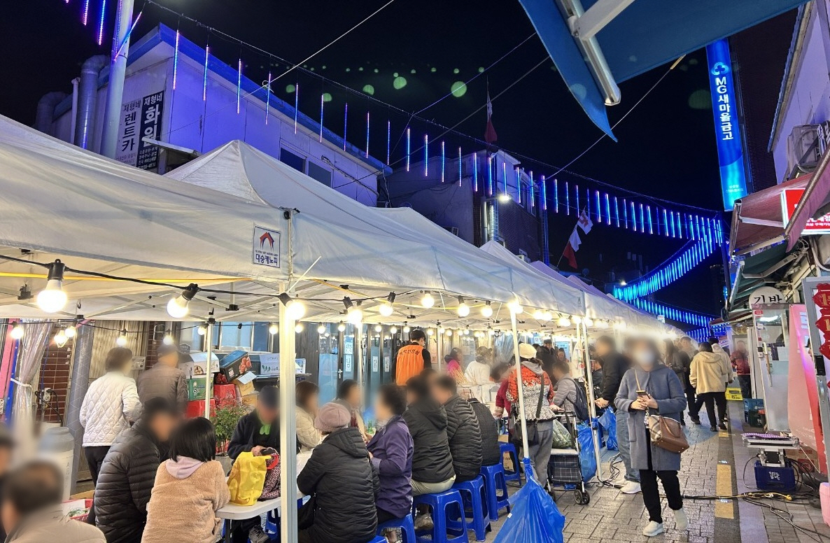 지난해 열린 백학시장 축제