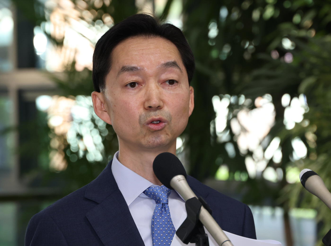 입장 표명하는 김지용 중대범죄수사청장 후보자