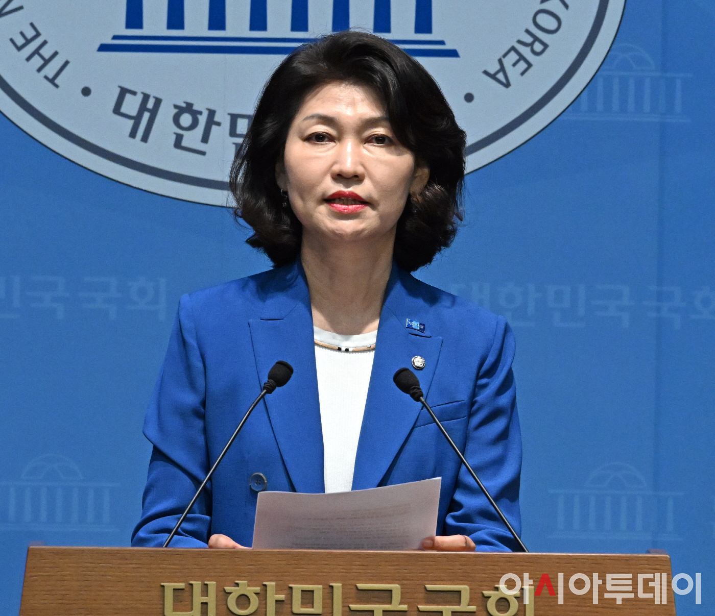 강경숙 조국혁신당 원내대변인 기자회견