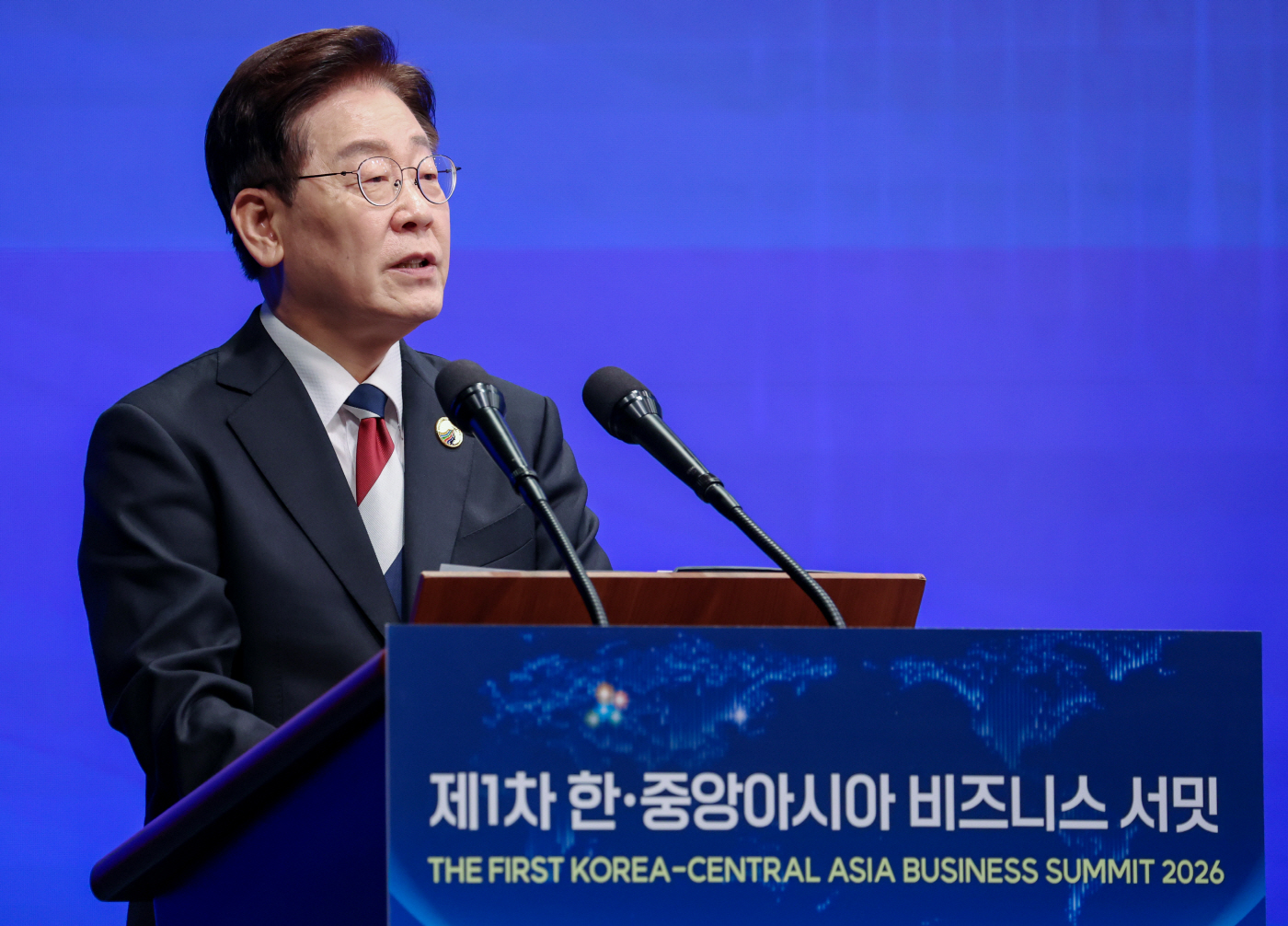 이재명 대통령, 한·중앙아시아 비즈니스 서밋 연설<YONHAP NO-5731>