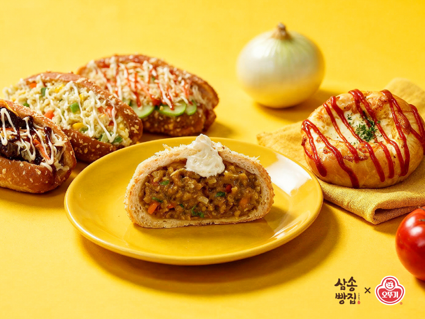 오뚜기x삼송빵집 협업 포스터 이미지