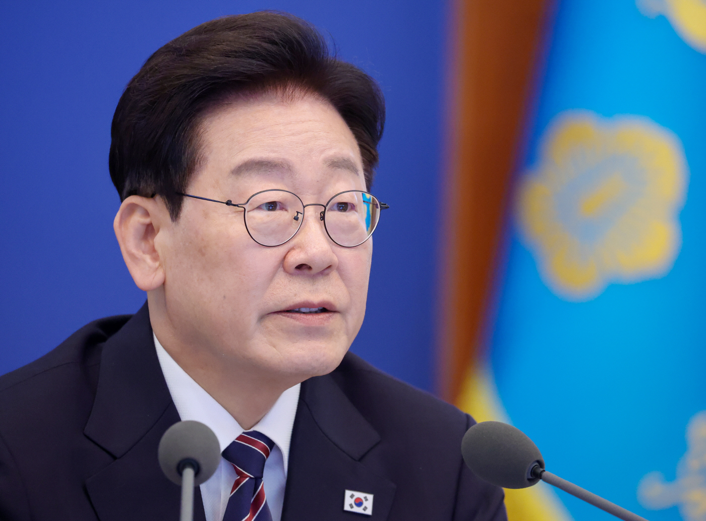 발언하는 이재명 대통령<YONHAP NO-4690>