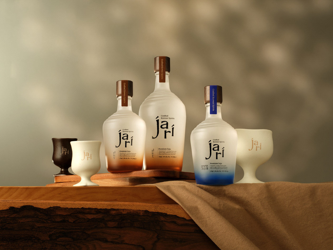 [CJ제일제당 사진자료 1] jari 제품 3종(자리 문배술 24·자리 문배술 41·자리 가무치 24) (1)
