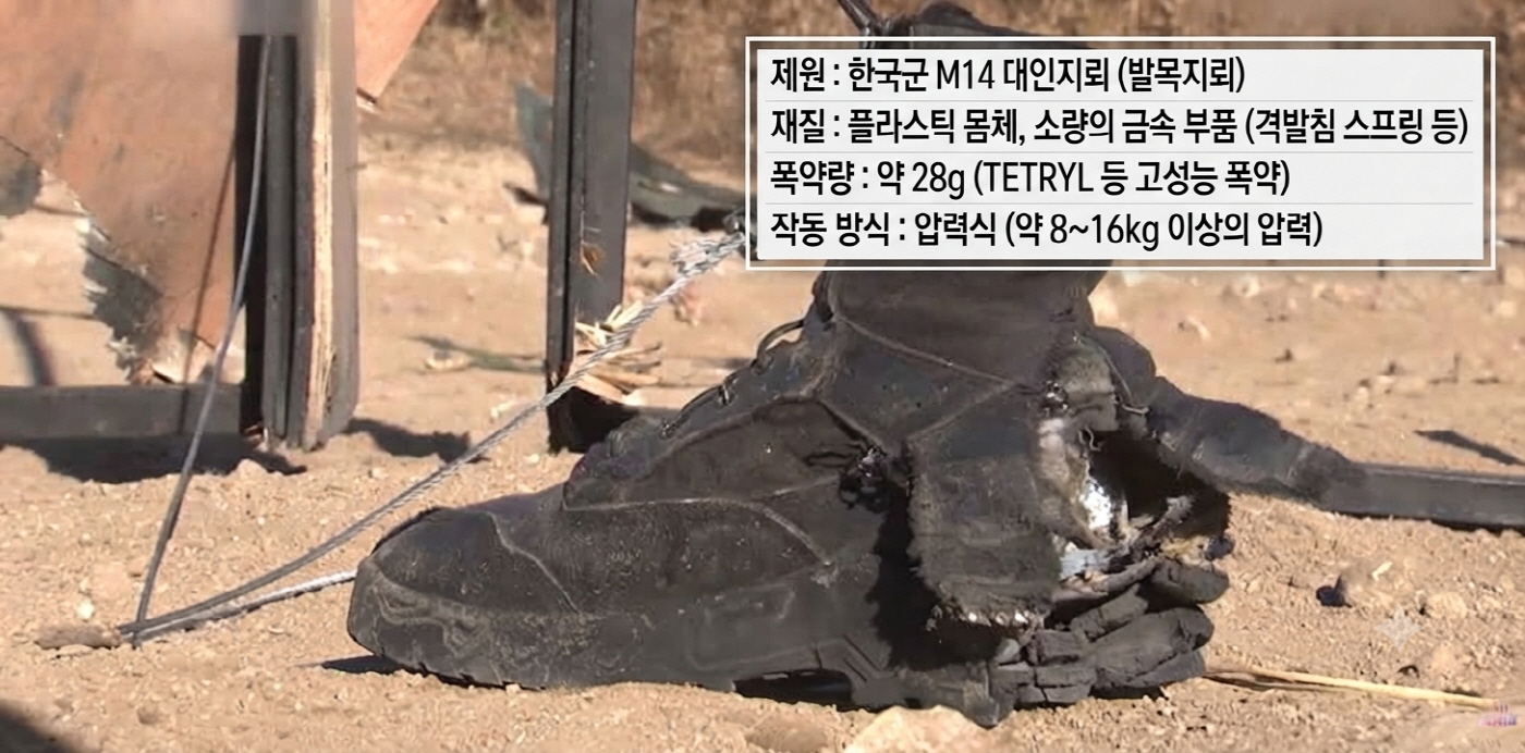 0923 M14 지뢰 군화