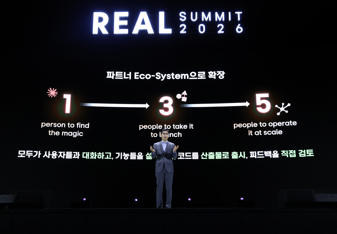 기조연설하는 최기영 앤트로픽 한국대표<YONHAP NO-3536>