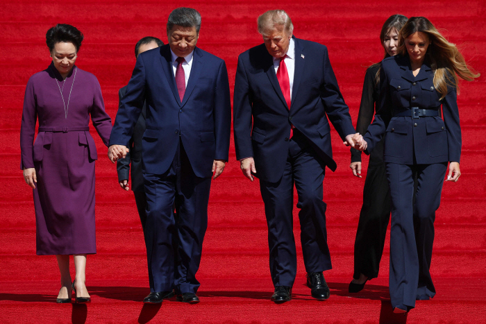 US-PRESIDENT-TRUMP-HOSTS-CHINESE-PRESIDENT-XI-JINPING-FOR-A-STAT