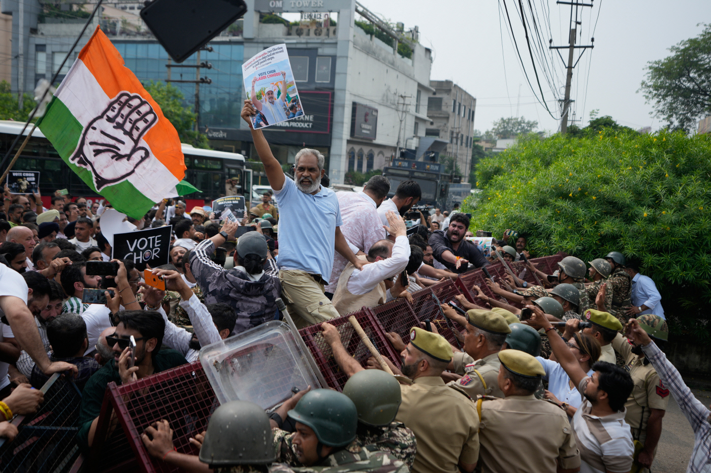 India Electoral Protest <YONHAP NO-7504> (AP Photo/Channi Anand)