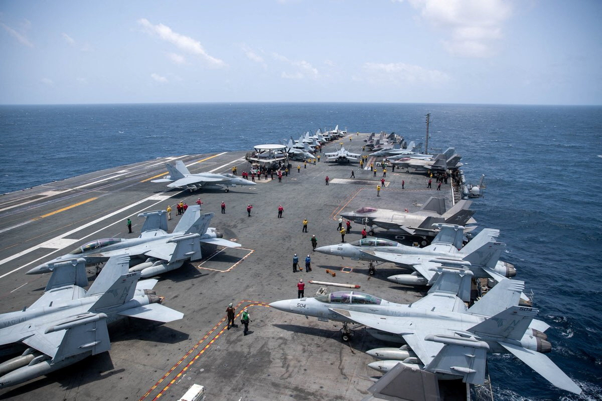 IRAN-CRISIS/USA-CARRIER <YONHAP NO-0464> (via REUTERS)