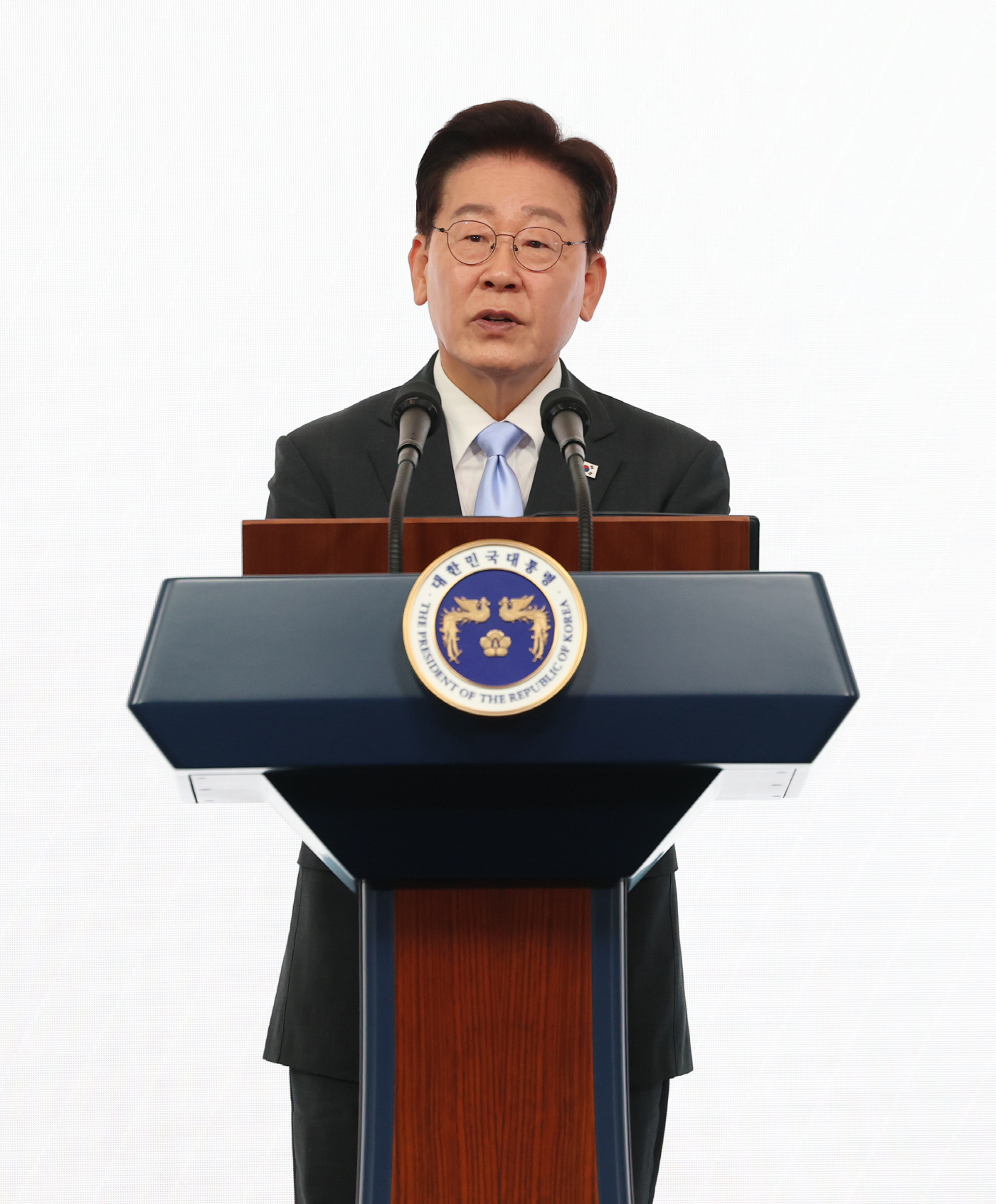 축사하는 이재명 대통령<YONHAP NO-5836>