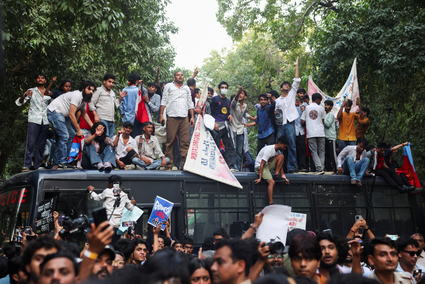 INDIA-POLITICS/GEN Z <YONHAP NO-0125> (REUTERS)