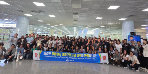 굴 수확기 외국인 계절근로자 83명 입국