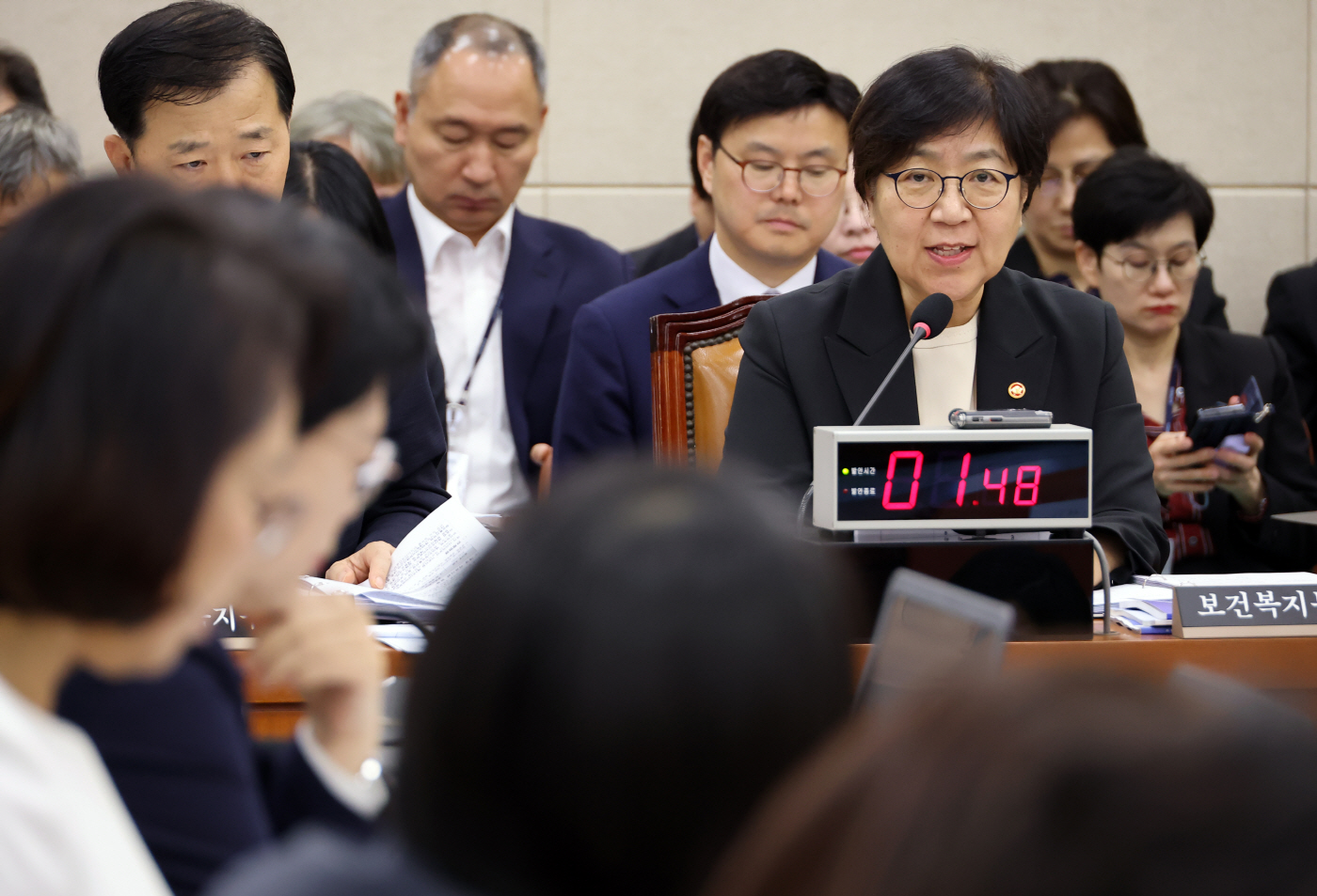 국감 답변하는 정은경 보건복지부 장관<YONHAP NO-6278>