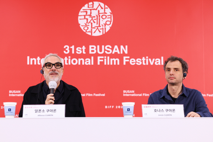 알폰소·호나스 쿠아론 부자, 제31회 부산국제영화제 기자회견