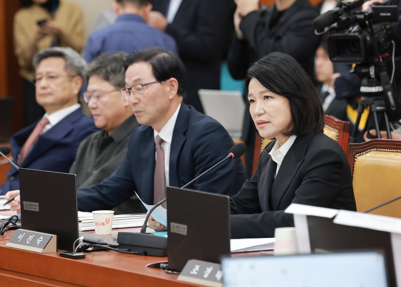신상발언하는 국민의힘 이진숙 과방위원