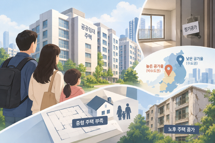 공공임대주택 일러스트