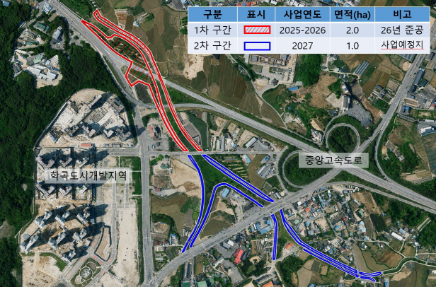 1-1. 학곡천 도시숲 위치도