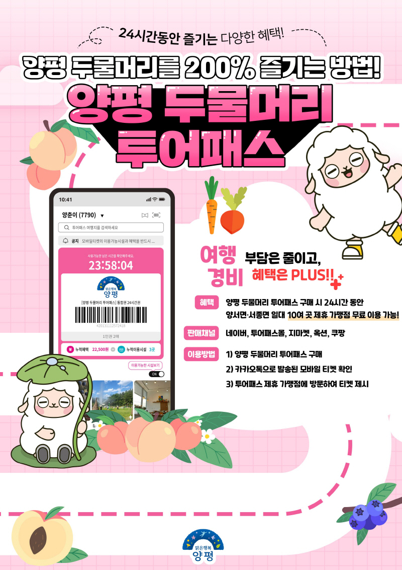 03 양평 두물머리 투어패스 홍보물
