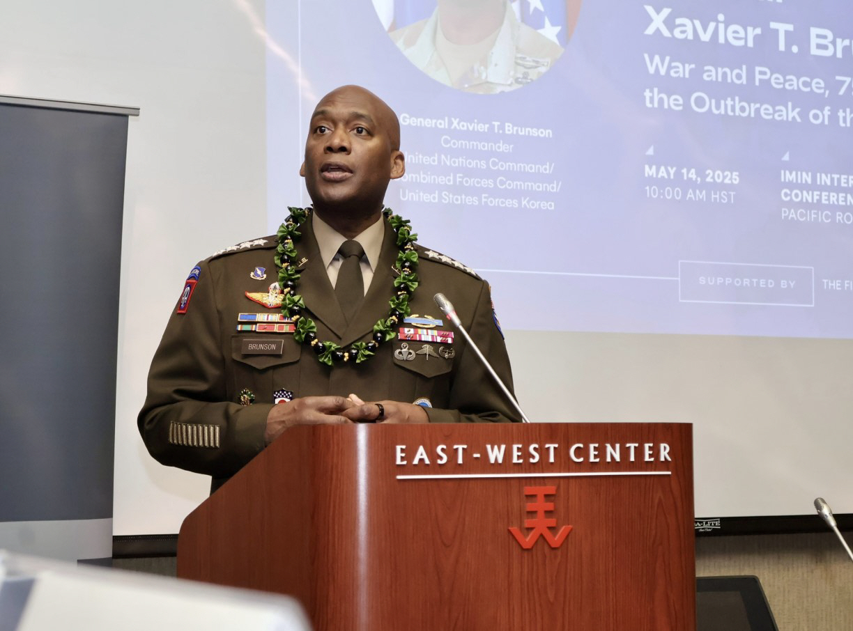 1013 General Xavier T. Brunson, Commander of the United Nations command