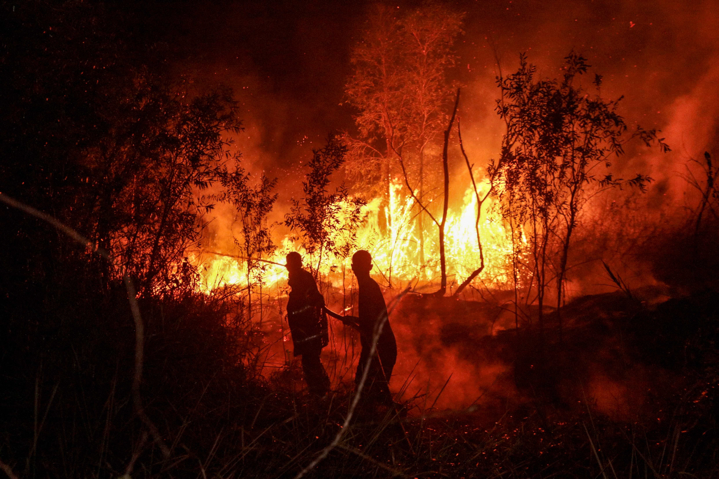 INDONESIA-POLLUTION-ENVIRONMENT-FIRE <YONHAP NO-6451> (AFP)