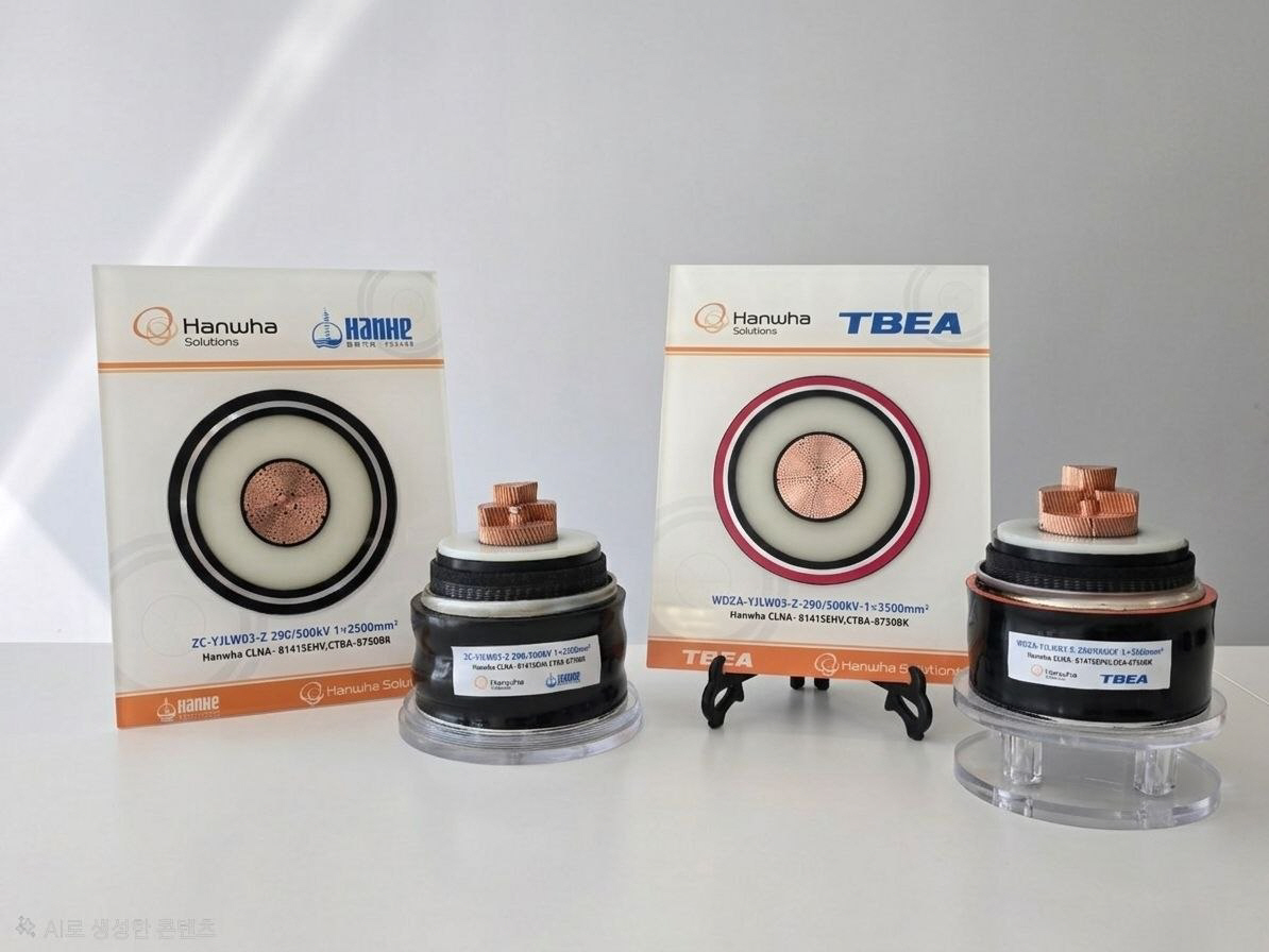 첨부. HANHE(한허) TBEA(터비엔전공)과 500kV Type Test 성공한 HVAC 소재 패키지 모형 사진